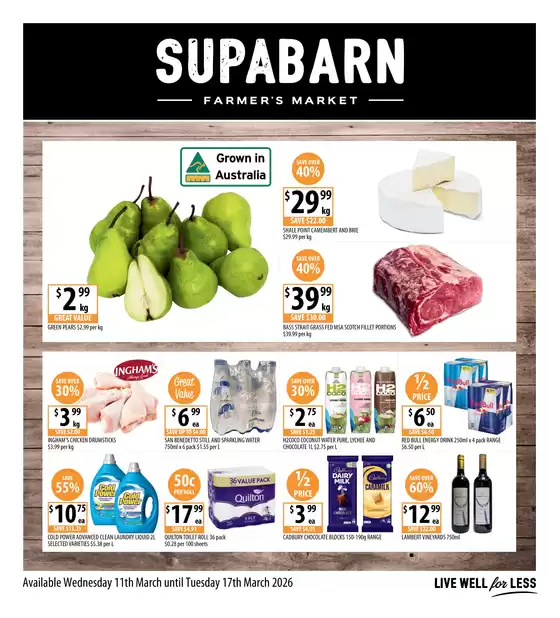 Supabarn catalogue in Hilbert WA | Weekly Specials 11/03 | 2026-03-11T00:00:00.000Z - 2026-03-17T00:00:00.000Z