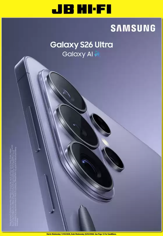 JB Hi Fi catalogue | Galaxy S26 Catalogue | 2026-03-16T00:00:00.000Z - 2026-03-25T00:00:00.000Z