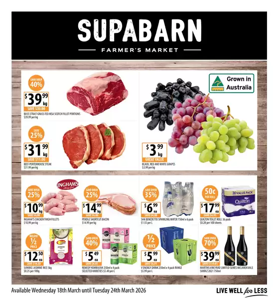 Supabarn catalogue in Gungahlin ACT | Weekly Specials 18/03 | 2026-03-18T00:00:00.000Z - 2026-03-24T00:00:00.000Z