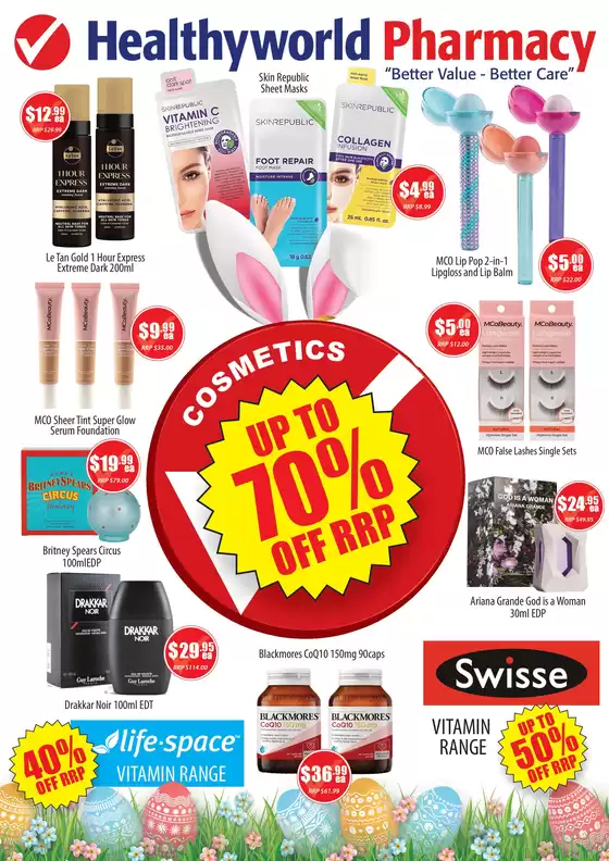 Healthy World Pharmacy catalogue in Adelaide SA | Up to 70% OFF RRP | 2026-03-18T00:00:00.000Z - 2026-04-06T00:00:00.000Z