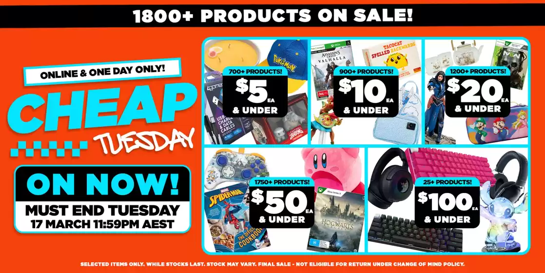 EB Games catalogue in Willoughby NSW | Cheap Tuesday | 2026-03-17T00:00:00.000Z - 2026-03-17T00:00:00.000Z