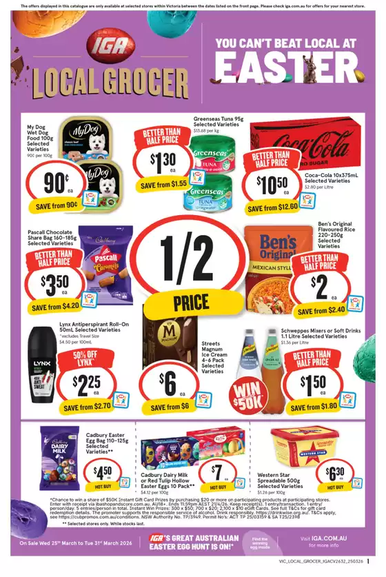 IGA catalogue in Brisbane QLD | Special offers for you | 2026-03-25T00:00:00.000Z - 2026-03-31T00:00:00.000Z