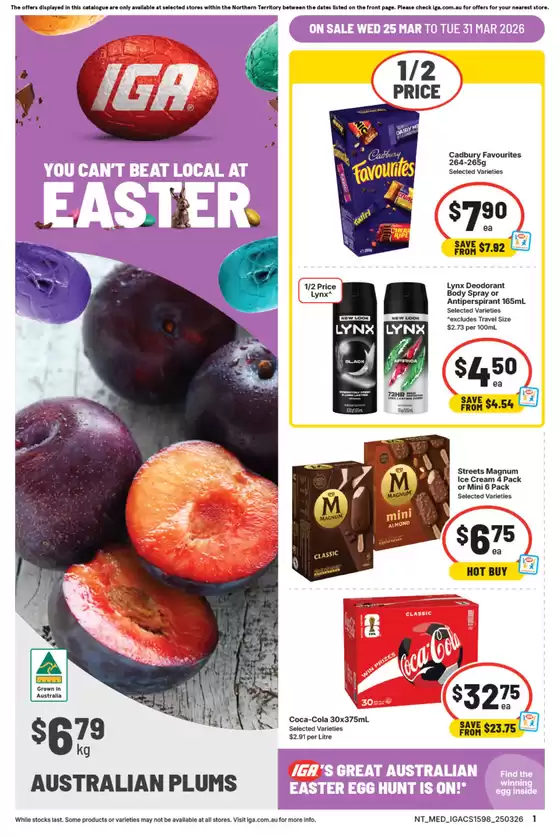 IGA catalogue in Brisbane QLD | Exclusive bargains | 2026-03-25T00:00:00.000Z - 2026-03-31T00:00:00.000Z