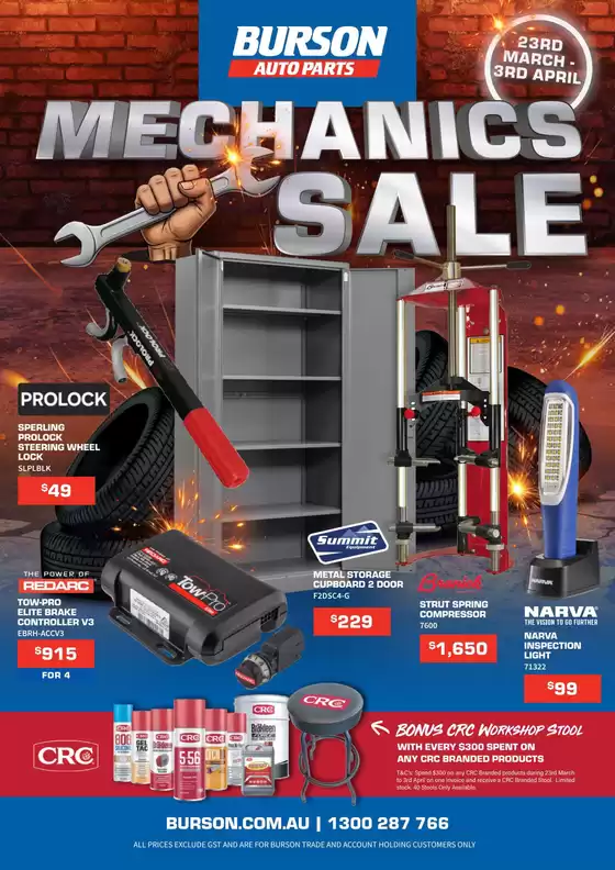 Burson Auto Parts catalogue in Tweed Heads NSW | Burson Mechanics Sale March 2026Woof Creative | 2026-03-23T00:00:00.000Z - 2026-04-03T00:00:00.000Z