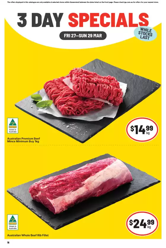 IGA catalogue in Brisbane QLD | Our best offers for you | 2026-03-27T00:00:00.000Z - 2026-03-29T00:00:00.000Z