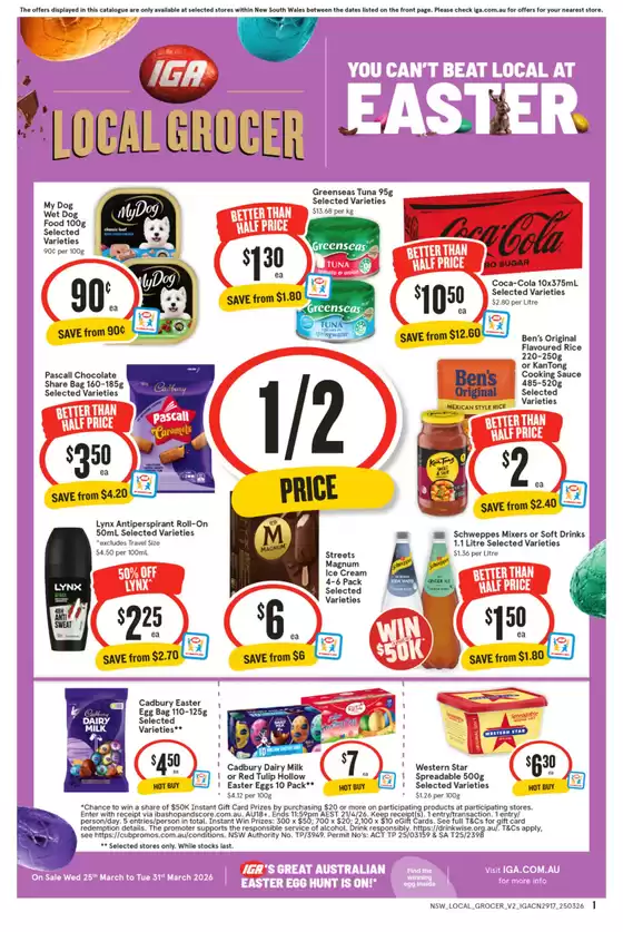 IGA catalogue in Brisbane QLD | Top offers for all bargain hunters | 2026-03-25T00:00:00.000Z - 2026-03-31T00:00:00.000Z