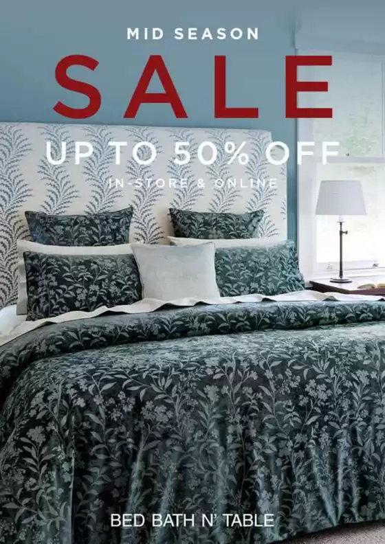 Bed Bath N' Table catalogue | Mid Season Sale | 2026-03-23T00:00:00.000Z - 2026-04-26T00:00:00.000Z