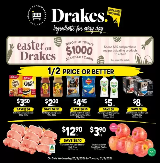 Drakes catalogue in Joondalup WA | Specials available in South Australia | 2026-03-25T00:00:00.000Z - 2026-03-31T00:00:00.000Z