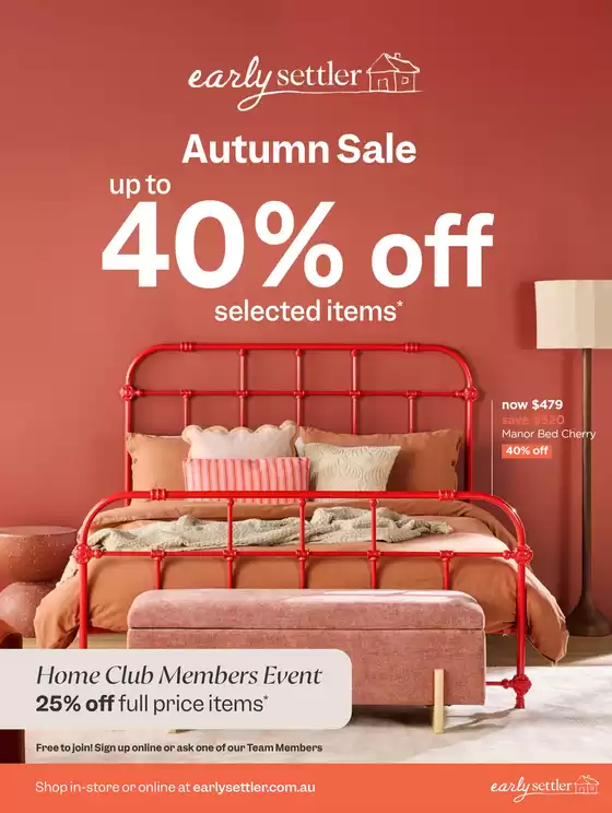 Early Settler catalogue in Bunbury WA | Autumn Sale Catalogue 2026 | 2026-03-24T00:00:00.000Z - 2026-04-12T00:00:00.000Z