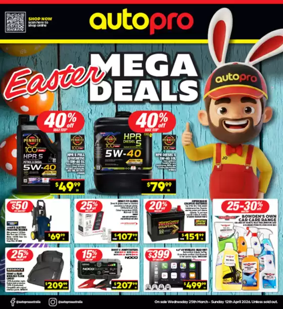 Autopro catalogue in Gladstone QLD | Easter Mega Deals | 2026-03-25T00:00:00.000Z - 2026-04-12T00:00:00.000Z