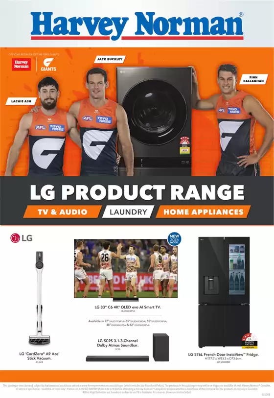 Harvey Norman catalogue in Melbourne VIC | LG + GWS | 2026-03-25T00:00:00.000Z - 2026-09-04T00:00:00.000Z