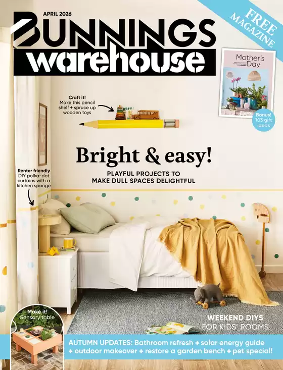 Bunnings Warehouse catalogue in Canberra ACT | April 2026 | 2026-04-01T00:00:00.000Z - 2026-04-30T00:00:00.000Z