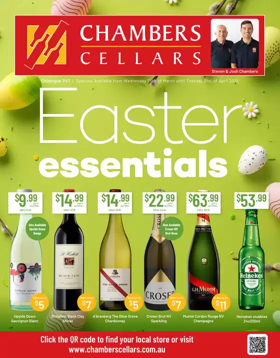 Chambers Cellars catalogue in Brisbane QLD | Easter Essentials | 2026-03-26T00:00:00.000Z - 2026-04-21T00:00:00.000Z