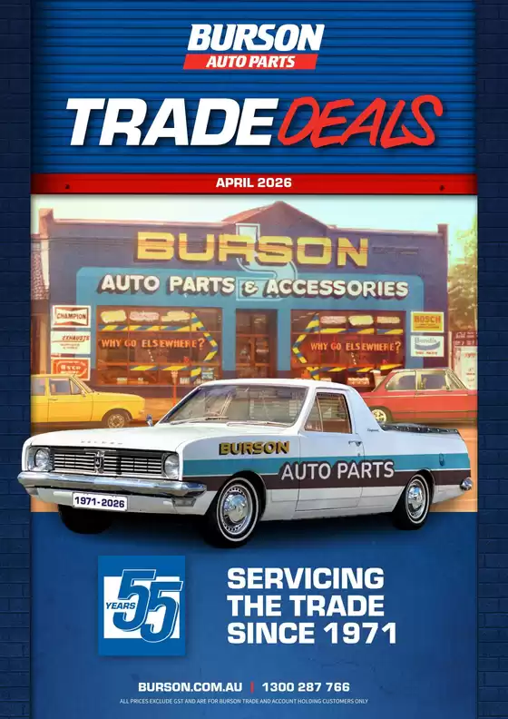 Burson Auto Parts catalogue in Gold Coast QLD | Burson Trade Deals - April 2026 CatalogueWoof Creative | 2026-04-01T00:00:00.000Z - 2026-04-30T00:00:00.000Z