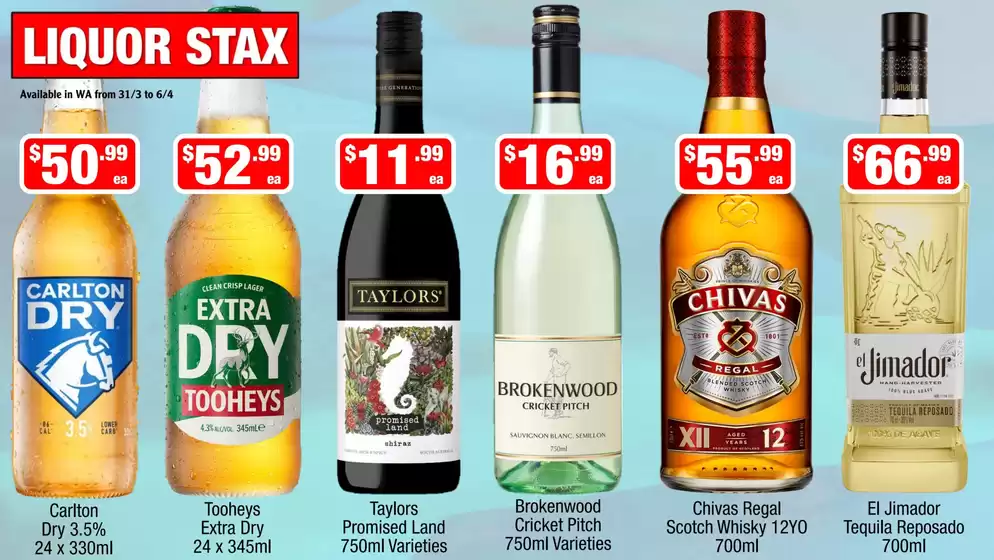 Liquor Stax catalogue in Hervey Bay QLD | Offers for bargain hunters | 2026-03-31T00:00:00.000Z - 2026-04-06T00:00:00.000Z