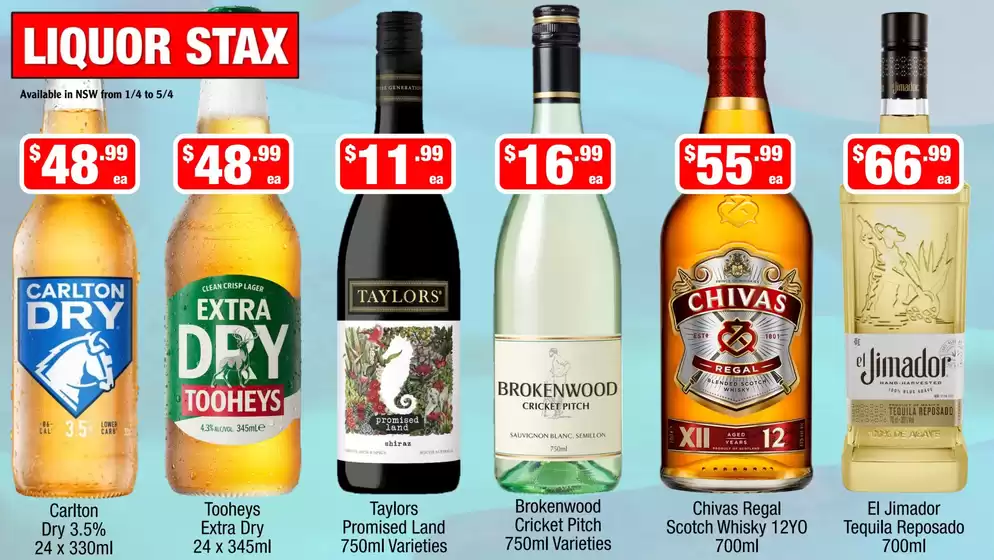 Liquor Stax catalogue in Hervey Bay QLD | Liquor Stax catalogue specials | 2026-04-01T00:00:00.000Z - 2026-04-05T00:00:00.000Z