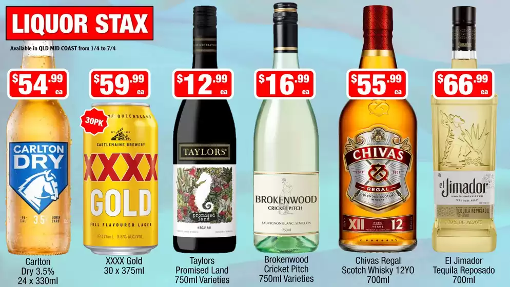 Liquor Stax catalogue in Hervey Bay QLD | Discover attractive offers | 2026-04-01T00:00:00.000Z - 2026-04-07T00:00:00.000Z