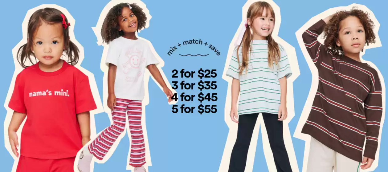 Cotton On Kids catalogue in Willoughby NSW | Mix + Match + Save | 2026-04-01T00:00:00.000Z - 2026-04-15T00:00:00.000Z
