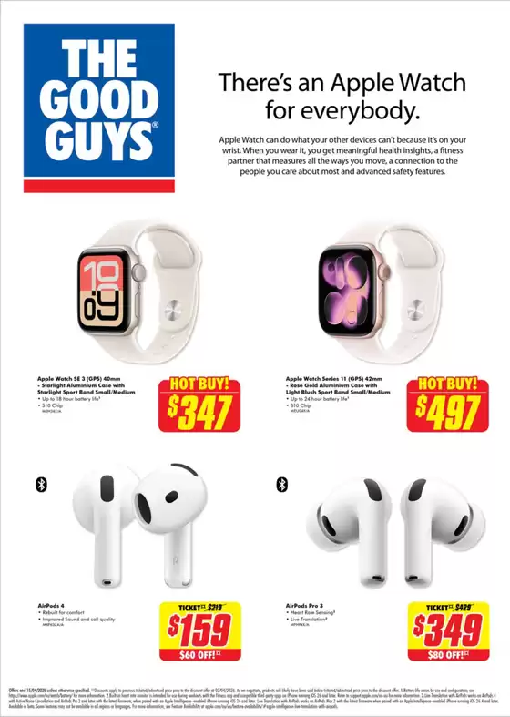 The Good Guys catalogue in | Apple Catalogue | 2026-04-02T00:00:00.000Z - 2026-04-15T00:00:00.000Z