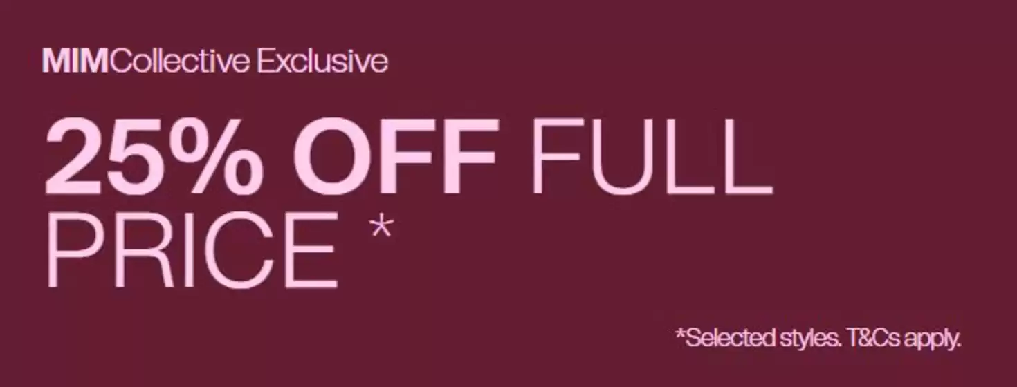 Mimco catalogue in Melbourne VIC | 25% Off Full Price | 2026-04-02T00:00:00.000Z - 2026-04-14T00:00:00.000Z