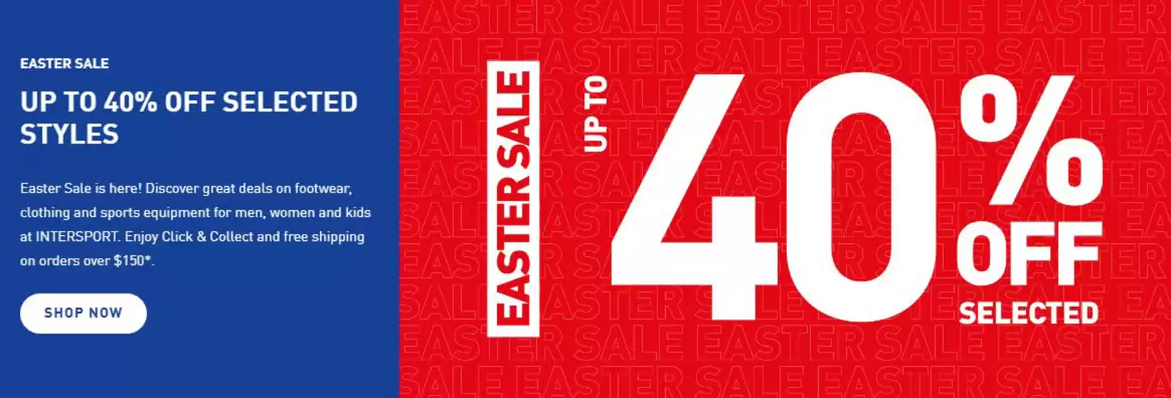 Intersport catalogue in Grafton NSW | Easter Sale Up To 40% Off | 2026-04-02T00:00:00.000Z - 2026-04-12T00:00:00.000Z