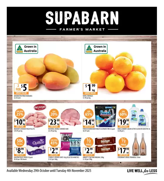 Supabarn catalogue in Jilliby NSW | Weekly Specials 29/10 | 2025-10-29T00:00:00.000Z - 2025-11-04T00:00:00.000Z