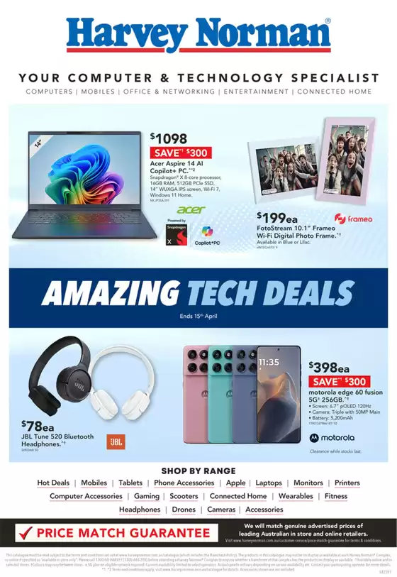 Harvey Norman catalogue in Geelong VIC | Computers Amazing Tech Deals | 2026-04-02T00:00:00.000Z - 2026-04-15T00:00:00.000Z