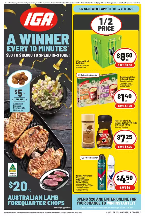 IGA catalogue in Blacktown NSW | Current deals and offers | 2026-04-08T00:00:00.000Z - 2026-04-14T00:00:00.000Z
