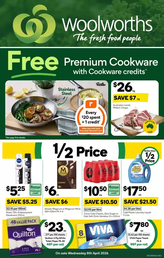 Woolworths catalogue in Goondiwindi QLD | Weekly Catalogue 8th April | 2026-04-08T00:00:00.000Z - 2026-04-14T00:00:00.000Z
