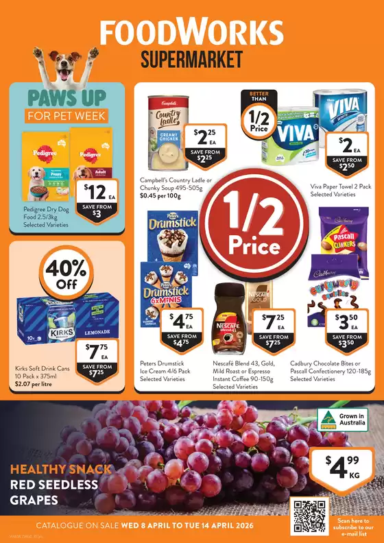 Foodworks catalogue | Supermarket | 2026-04-08T00:00:00.000Z - 2026-04-14T00:00:00.000Z