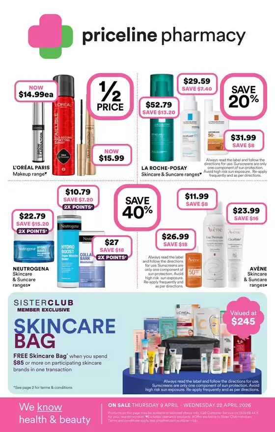 Priceline Pharmacy catalogue in Devonport TAS | Priceline Catalogue | 2026-04-09T00:00:00.000Z - 2026-04-22T00:00:00.000Z