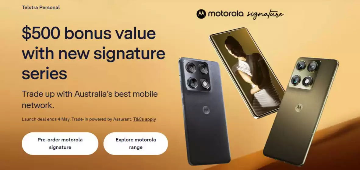 Telstra catalogue | New Motorola Deal | 2026-04-09T00:00:00.000Z - 2026-05-04T00:00:00.000Z