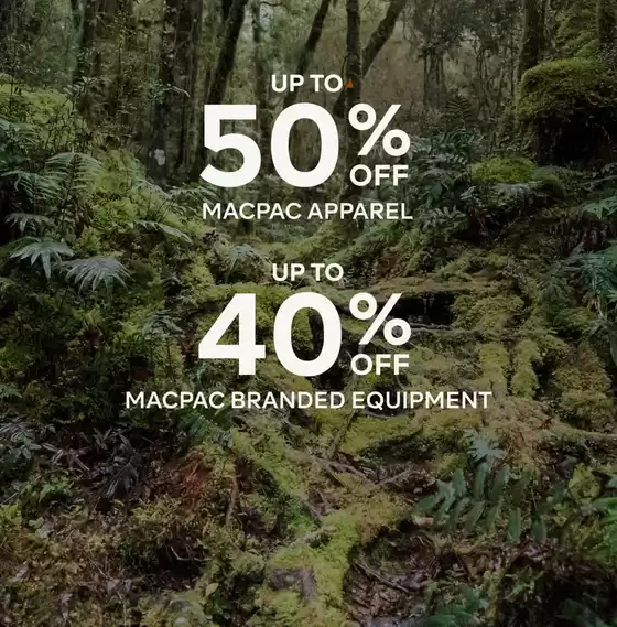 Macpac catalogue | Discounts | 2026-04-09T00:00:00.000Z - 2026-04-22T00:00:00.000Z