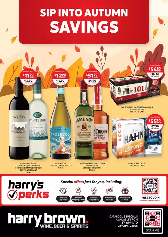 Harry Brown catalogue | Sip Into Autumn Savings | 2026-04-09T00:00:00.000Z - 2026-04-28T00:00:00.000Z