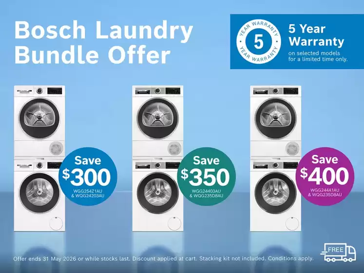 Bosch catalogue | Laundry Bundle Offer | 2026-04-10T00:00:00.000Z - 2026-05-31T00:00:00.000Z