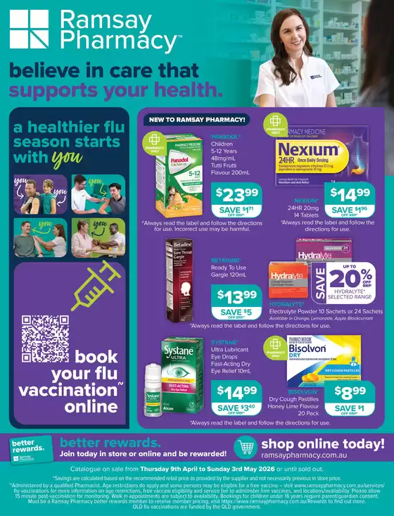 Ramsay Pharmacy catalogue | Believe in Care that Supports Your Health | 2026-04-13T00:00:00.000Z - 2026-05-03T00:00:00.000Z