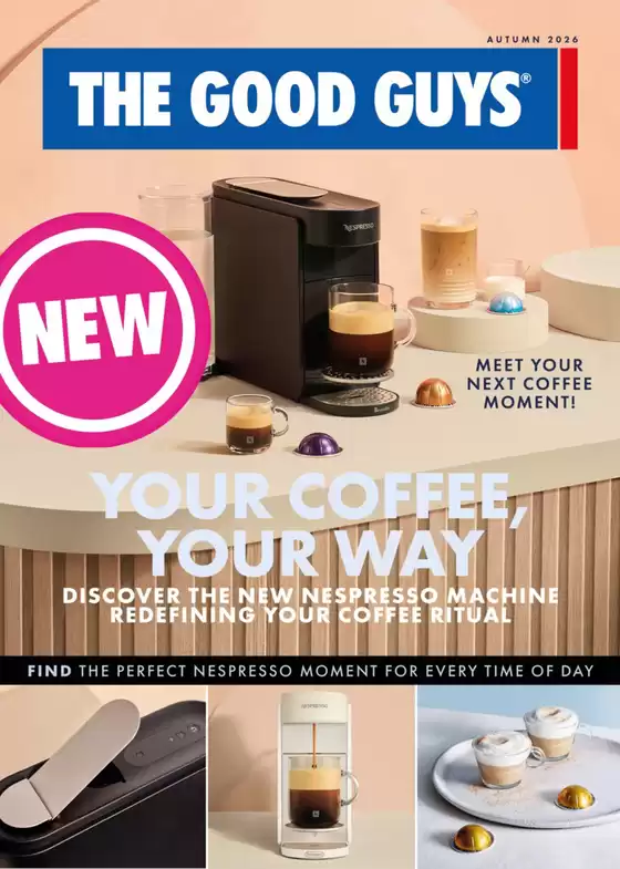 The Good Guys catalogue in Sandstone Point QLD | Nespresso Catalogue | 2026-04-14T00:00:00.000Z - 2026-05-31T00:00:00.000Z