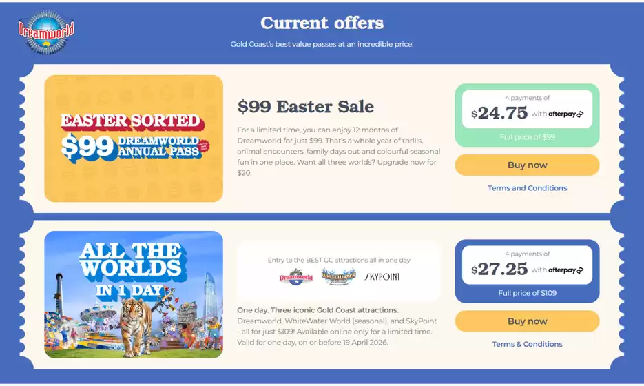 Dreamworld catalogue in Sandstone Point QLD | Current Offers | 2026-04-14T00:00:00.000Z - 2026-05-10T00:00:00.000Z