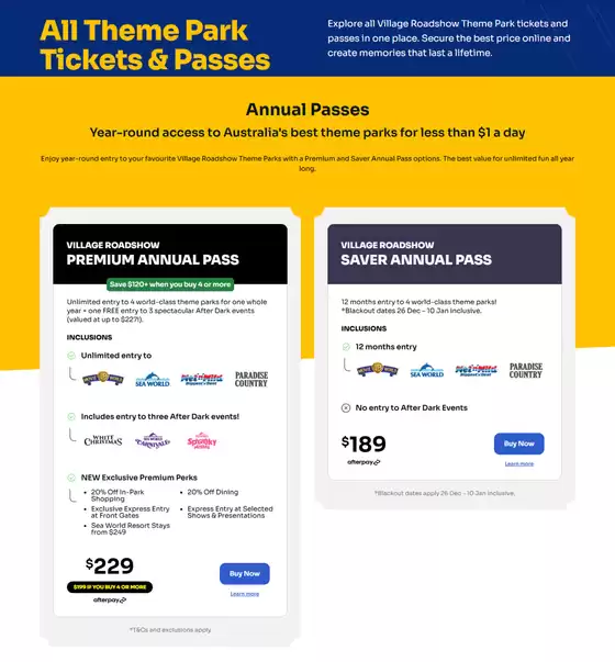 Movie World catalogue in Sandstone Point QLD | All Theme Park Tickets & Passes | 2026-04-14T00:00:00.000Z - 2026-06-30T00:00:00.000Z