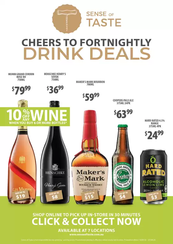 Sense of Taste catalogue | Exclusive deals for our customers | 2026-04-14T00:00:00.000Z - 2026-04-27T00:00:00.000Z