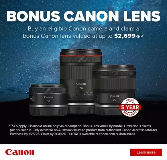 Camera House catalogue in Mackay QLD | Deals & Offers | 2026-04-16T00:00:00.000Z - 2026-04-30T00:00:00.000Z