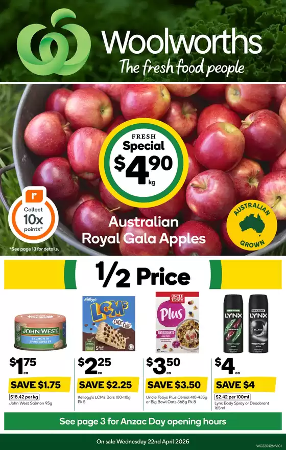 Woolworths catalogue in Hillarys WA | Weekly Catalogue 22nd April | 2026-04-22T00:00:00.000Z - 2026-04-28T00:00:00.000Z