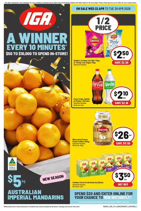 IGA catalogue | Top offers for thrifty shoppers | 2026-04-22T00:00:00.000Z - 2026-04-28T00:00:00.000Z