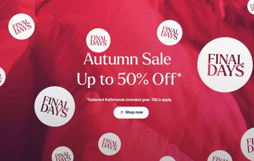 Kathmandu catalogue in Adelaide SA | Autumn Sale | 2026-04-20T00:00:00.000Z - 2026-05-04T00:00:00.000Z