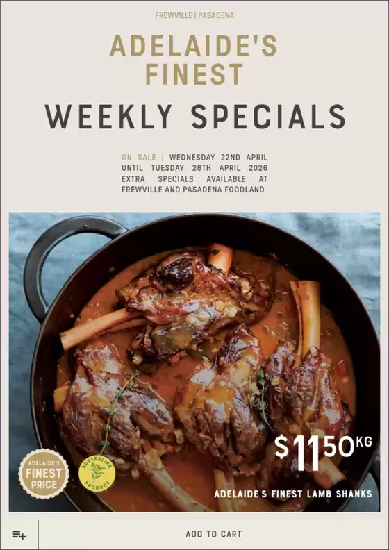 Adelaide's finest catalogue in Ballina NSW | Adelaides Finest catalogue specials | 2026-04-22T00:00:00.000Z - 2026-04-28T00:00:00.000Z