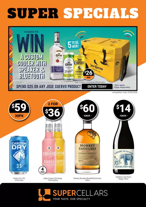 Super Cellars catalogue | Super Cellars catalogue specials | 2026-04-22T00:00:00.000Z - 2026-05-05T00:00:00.000Z