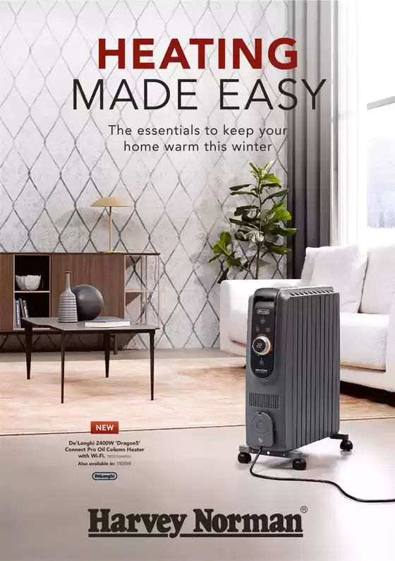 Harvey Norman catalogue | Heating Made Easy | 2026-04-21T00:00:00.000Z - 2026-08-31T00:00:00.000Z