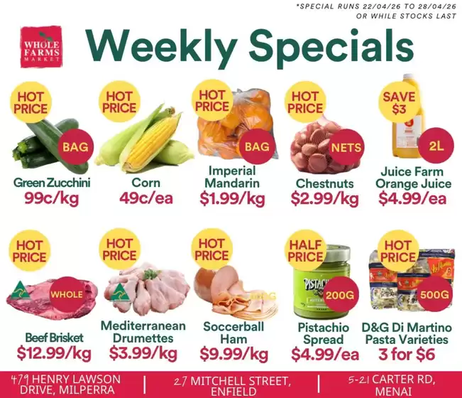WHOLEFARMS catalogue | Weekly Specials | 2026-04-23T00:00:00.000Z - 2026-04-28T00:00:00.000Z