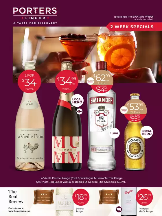 Porters catalogue in Yankalilla SA | A Taste for Discovery 27/4 | 2026-04-27T00:00:00.000Z - 2026-05-10T00:00:00.000Z