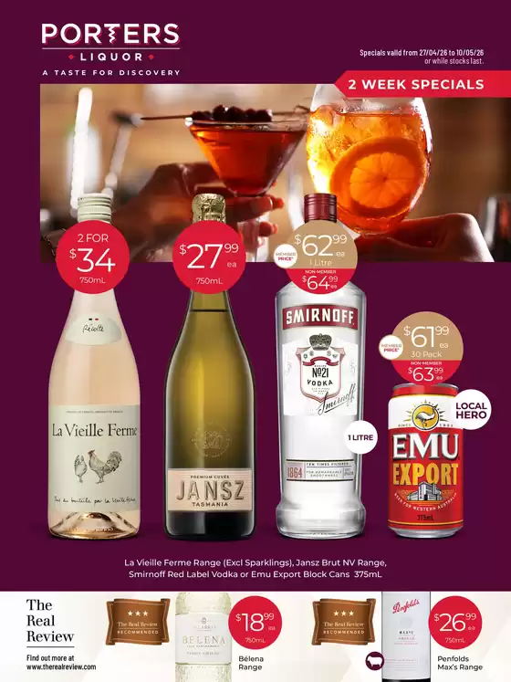 Porters catalogue | A Taste of Discovery 27/4 | 2026-04-27T00:00:00.000Z - 2026-05-10T00:00:00.000Z
